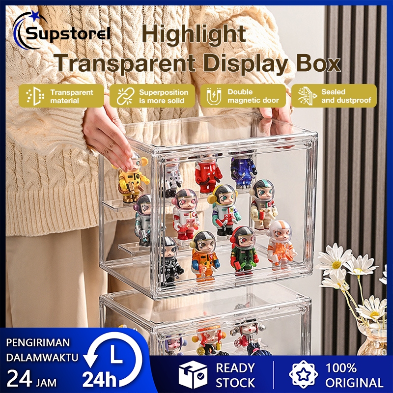 Jual Transparent Storage Display Box Acrylic Display Box 2 Susun ...
