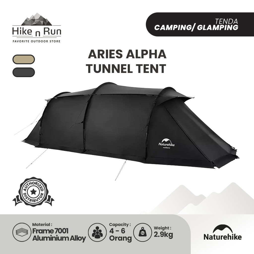 Jual Naturehike Tenda Glamping Aries Alpha NH22YW004 Tunnel Tent