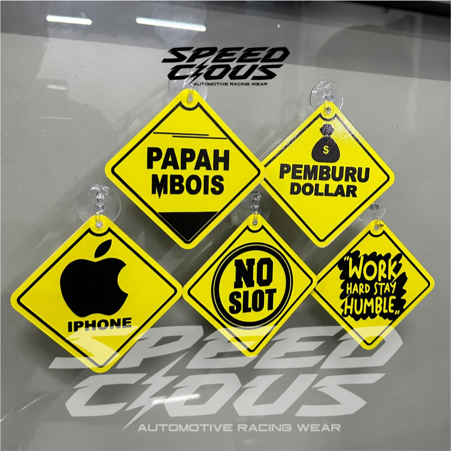 SPEEDCIOUS - Gantungan Kaca Mobil Akrilik Variasi Aksesoris Interior Kaca Mobil Truck Pick Up Akrilik COD
