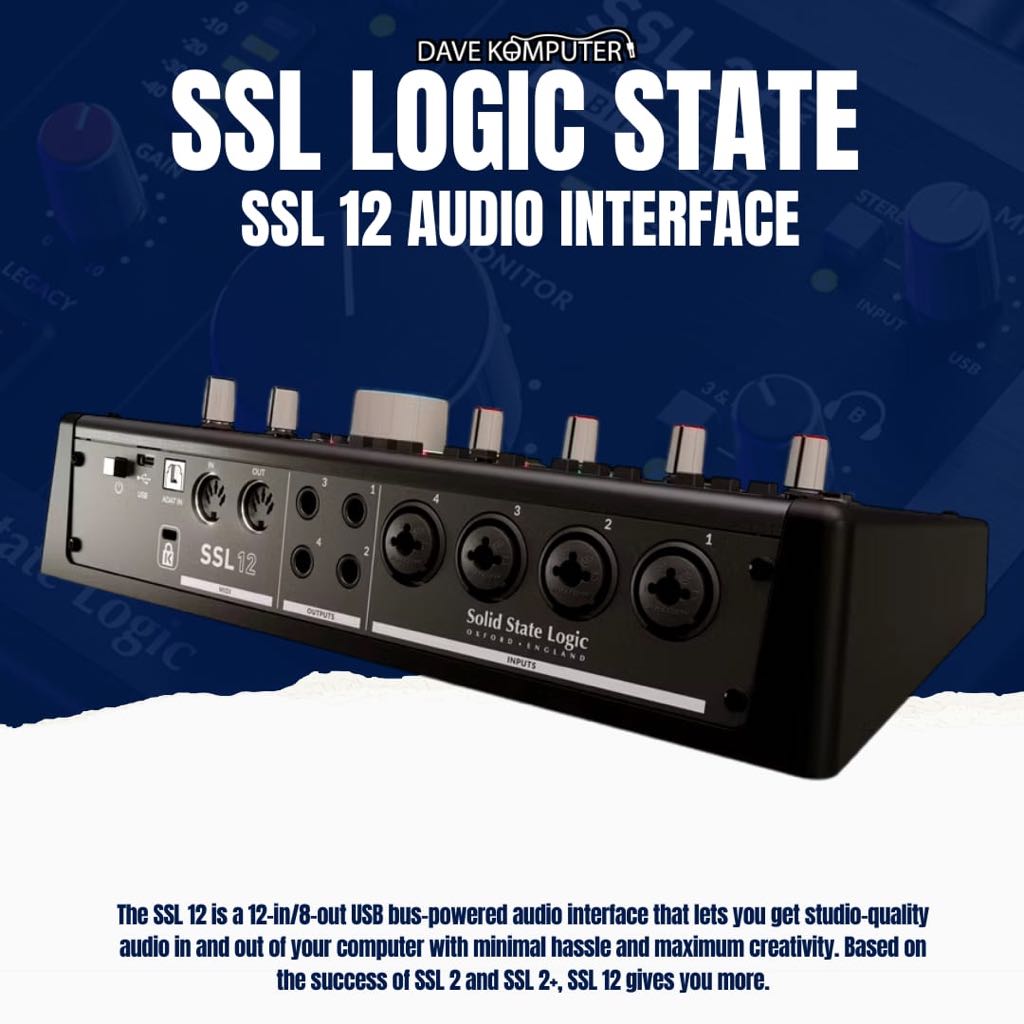 Jual Solid State Logic SSL12 / SSL 12 / SSL-12 USB Audio Interface ...