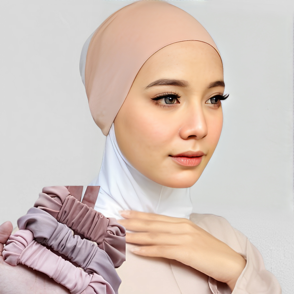 Jual Ciput Bandana Jersey Premium Karet Belakang Daleman Hijab | Shopee ...
