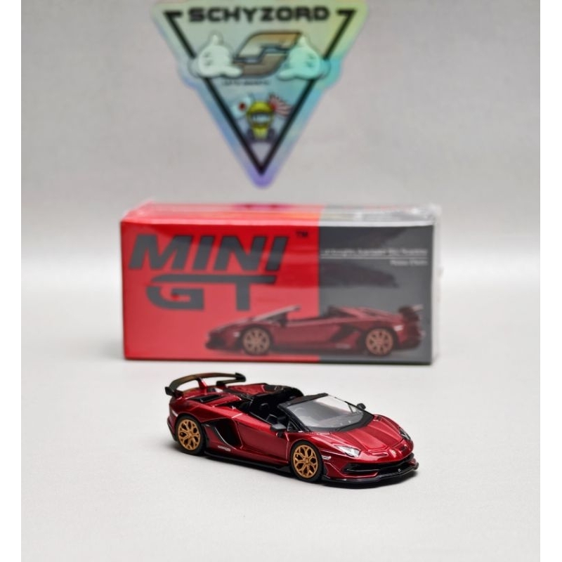 Jual Mini GT 506 Lamborghini Aventador SVJ Roadster Rosso Efesto ...