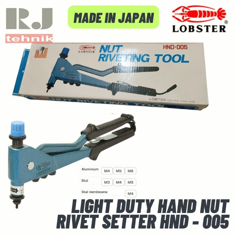 Jual Lobster HND 005 Tang Rivet Mor Mur Light Duty Hand Nut Riveting ...