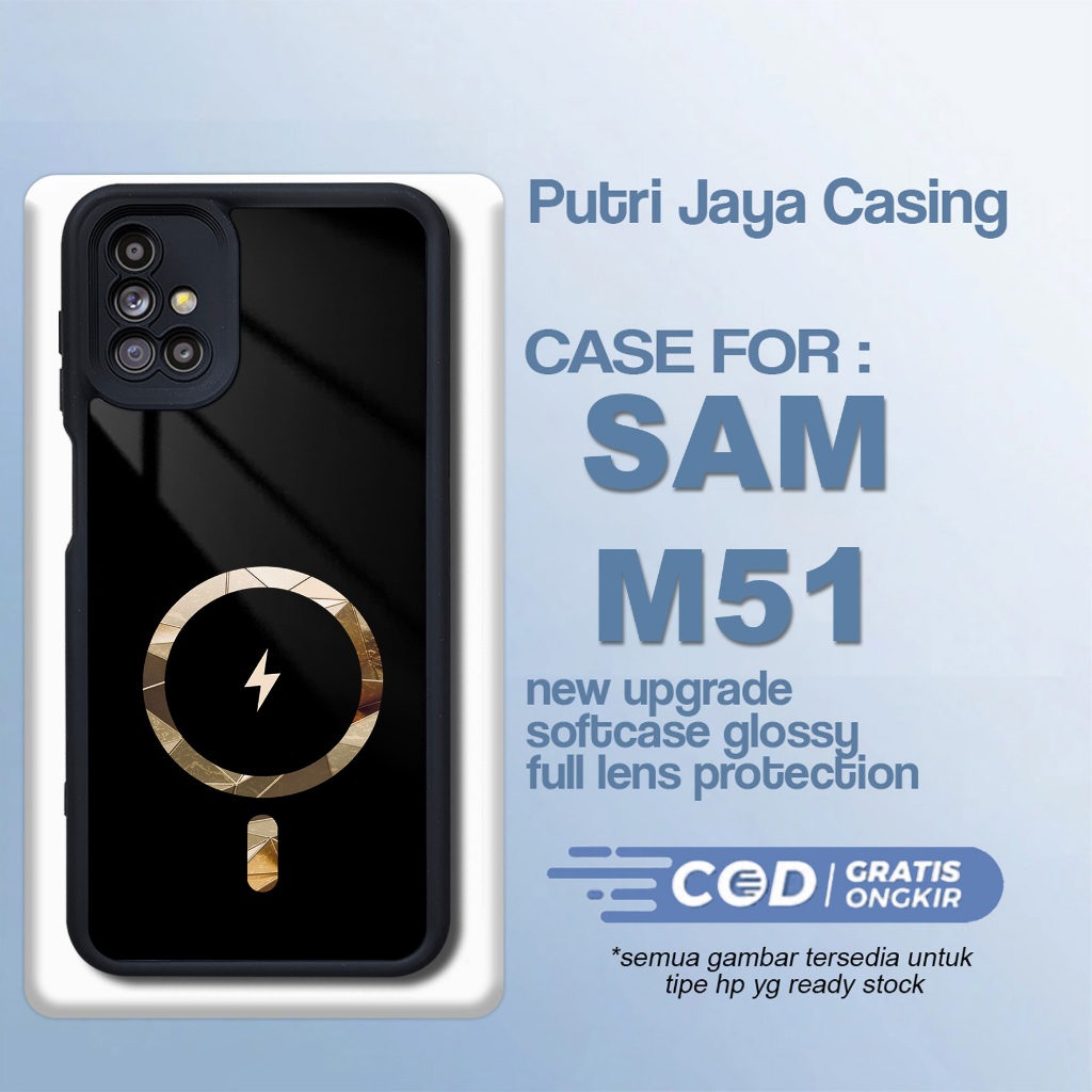Jual Casing Samsung M51 Terbaru Magsafe Kubik Hardcase Softcase