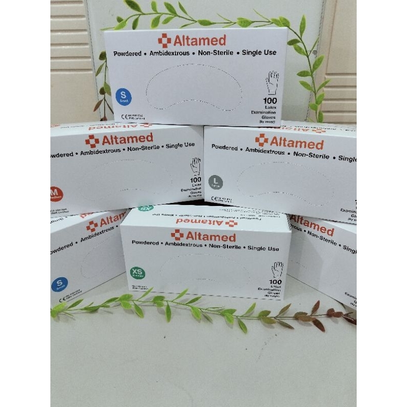 Jual HANDSCOON LATEX ALTAMED & SAFE GLOVE / SARUNG TANGAN LATEX ALTAMED ...