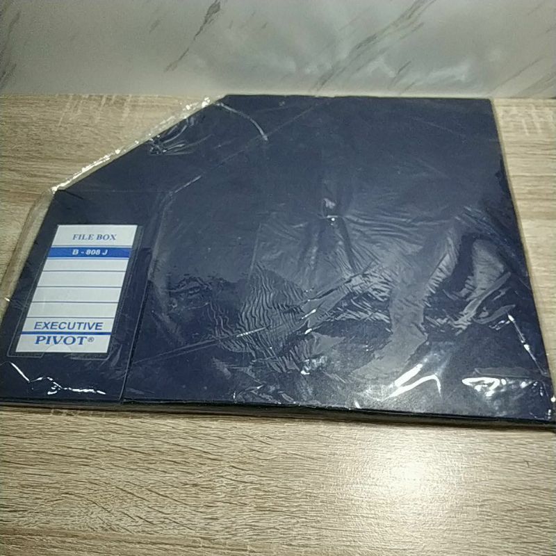 Jual Box File Executive Pivot Besar Biru Tua Hitam Folio Alas Pakai ...