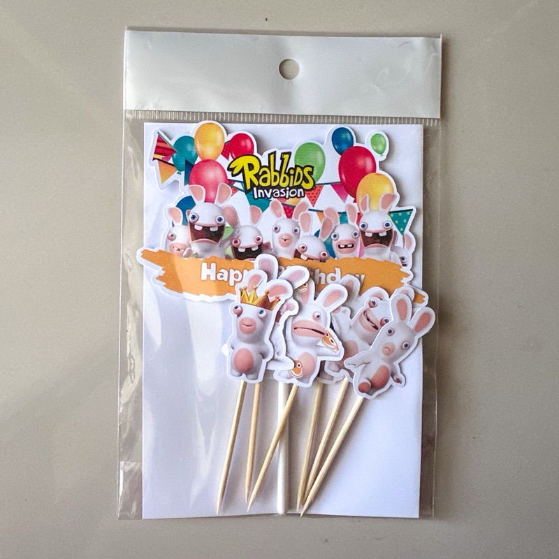 Jual TOPPER RABBID INVASION / (LA-001) TOPPER CAKE RABBID INVASION ...
