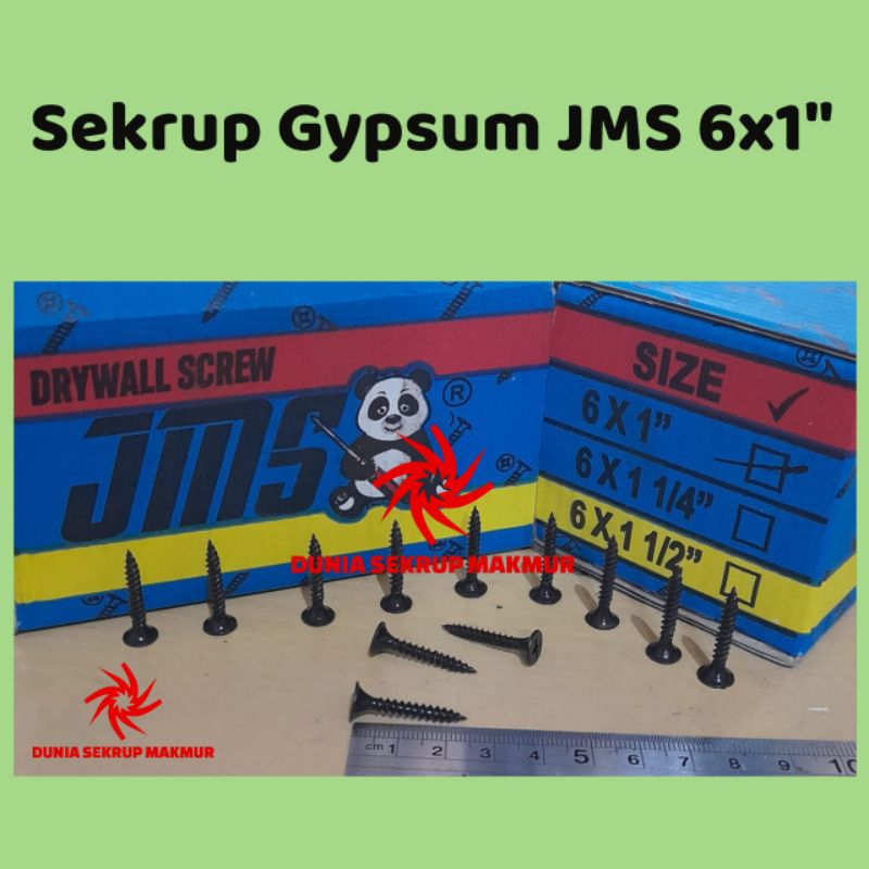 Jual (1 Box) Sekrup Gypsum 6x1