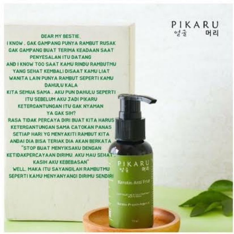 Jual PIKARU KERATIN ANTI FRIZZ NATURAL STRAIGHT HAIR TREATMENT SILKY ...
