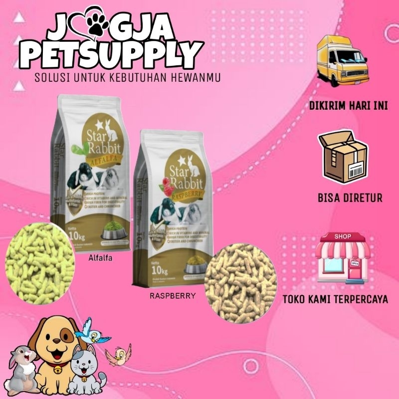 Jual Pakan kelinci star rabbit alfalfa dan raspberry Repack | Shopee ...