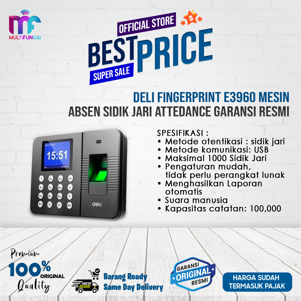 Jual Mesin Absensi Fingerprint Terlengkap & Harga Terbaru Juli 2026 ...