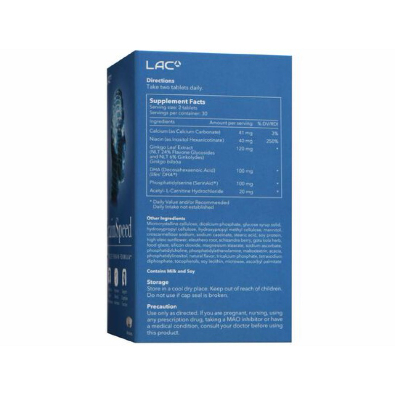 Jual LAC BRAIN BrainSpeed (60 Tablets) | Shopee Indonesia
