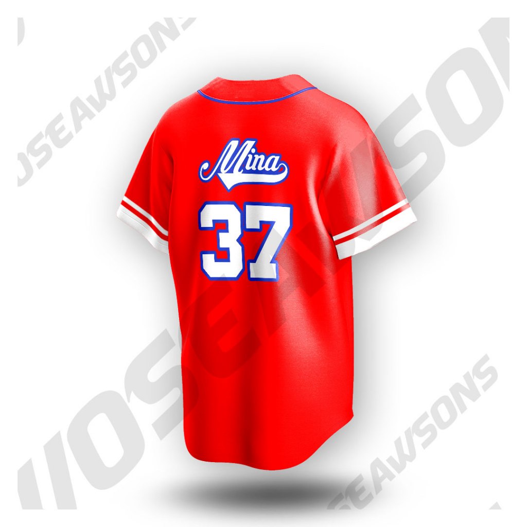 Jual Kaos Baju Dewasa Jersey Baseball Twice Home 9round 9th Jual Kaos Baju Dewasa Jersey Baseball Twice Home 9round 9th