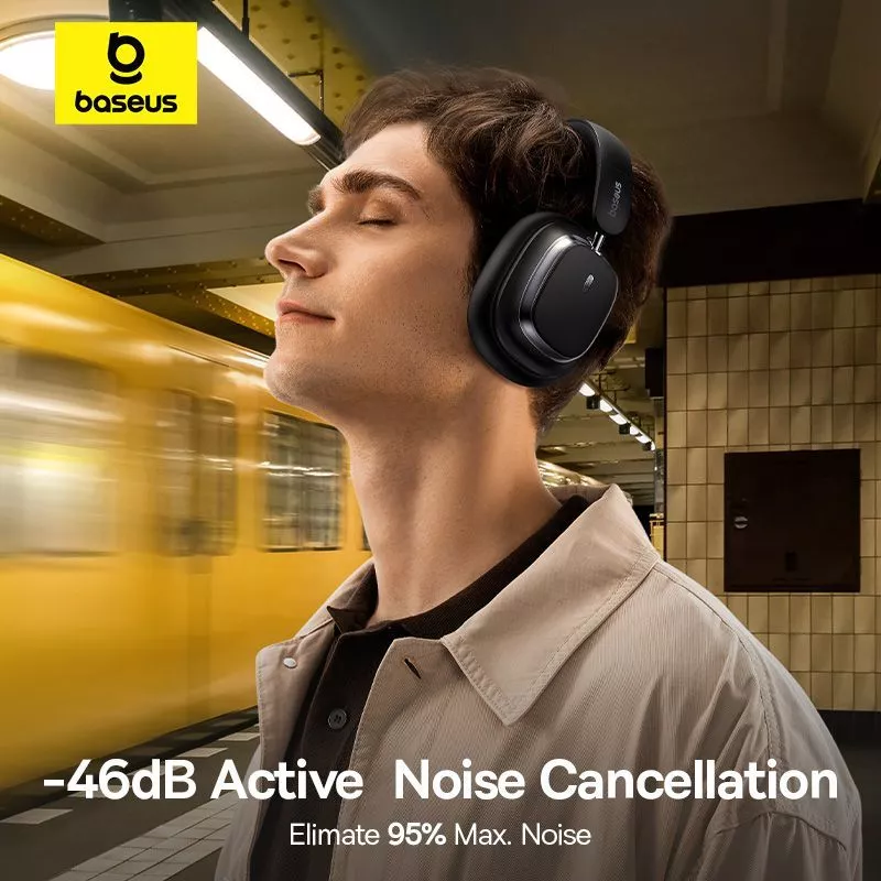 Baseus Bowie H1s ANC IPX4 Noise-Cancellation Wireless Headphone Gaming Bluetooth 5.4