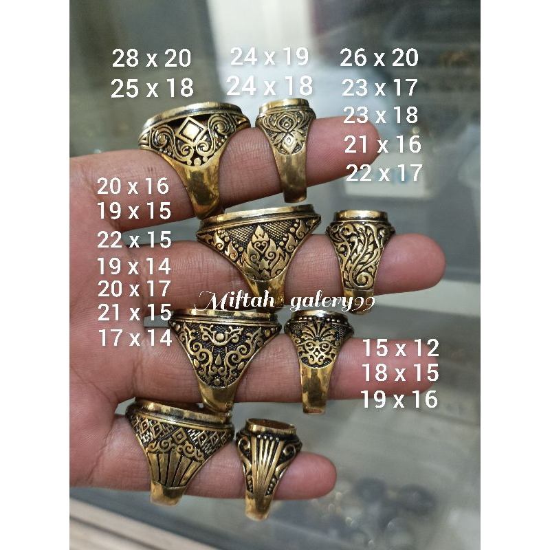Jual Emban cincin kuningan sari kombinasi hitam | Shopee Indonesia