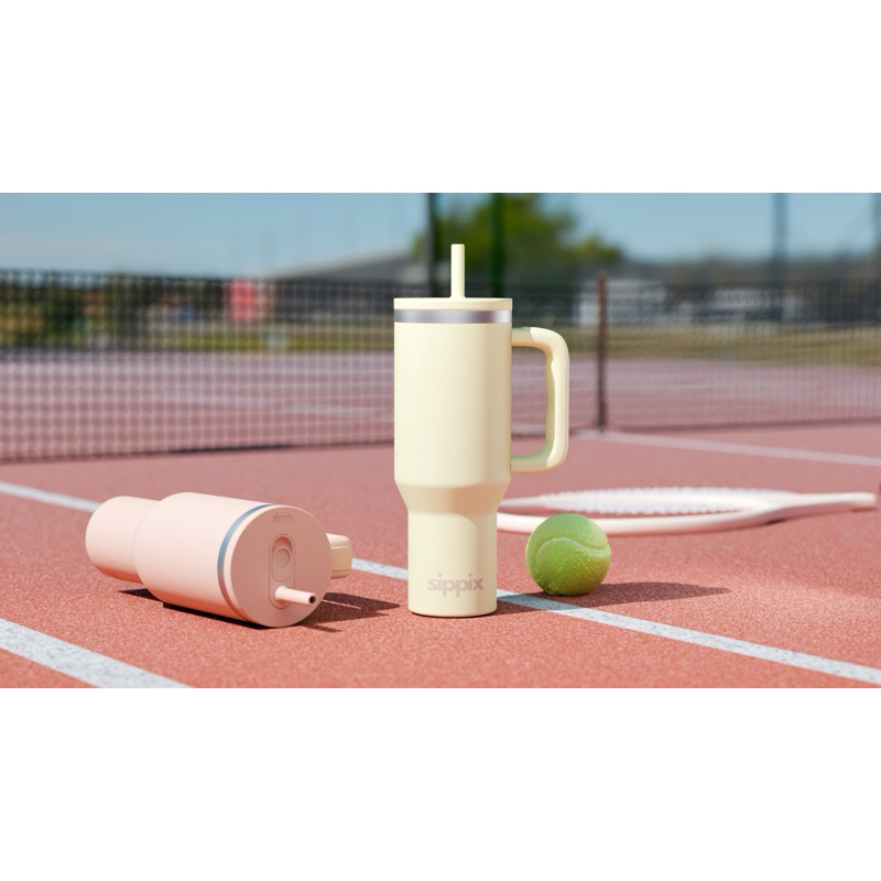 Jual SIPPIX Cream Tumbler Portable Stainless 1200mL Thermos Cup Vacuum ...