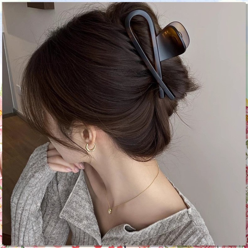 Jual Aksesori Rambut Klip Ekor Ikan Besar Jepit Rambut Retro Sederhana ...