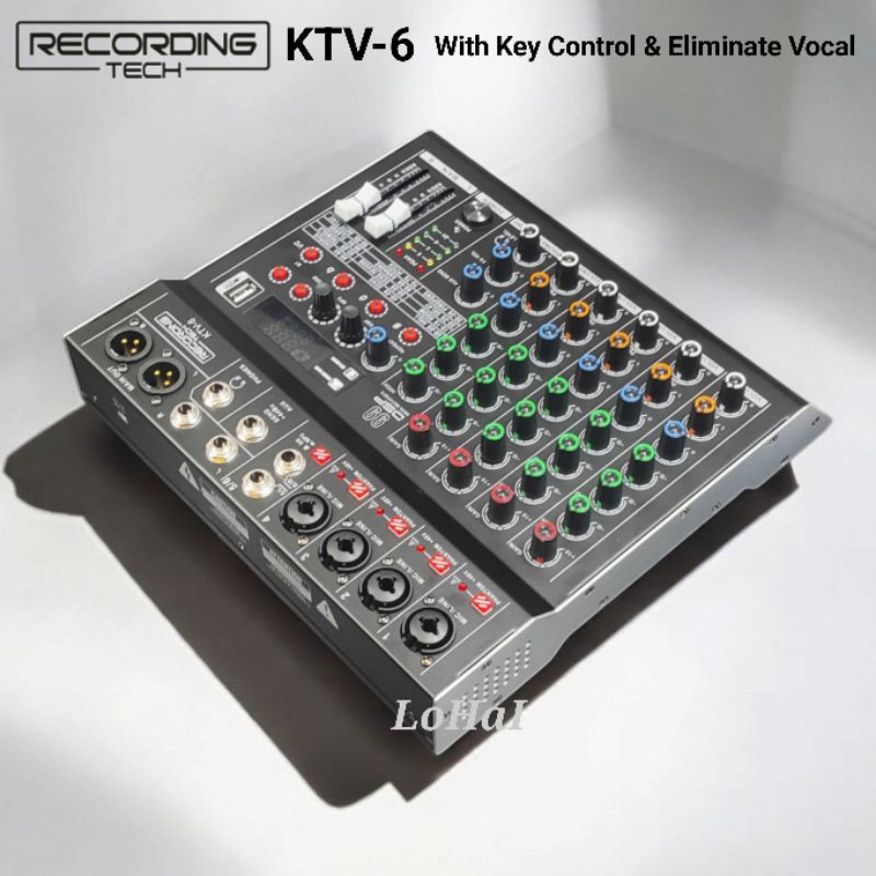 Jual Mixer Audio Recording Tech KTV 6 With Key Control & Eliminate ...