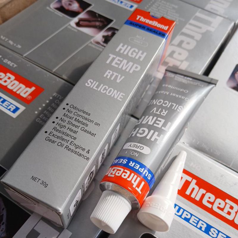 Jual Threebond High Temp RTV Liquid Gasket Grey 30 Gram Lem packing ...