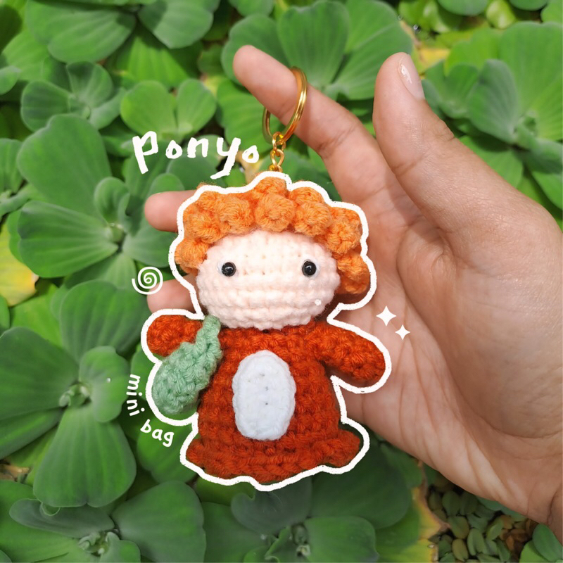 Jual .𖥔 ݁ ˖ [Ready] Ponyo Keychain crochet | amigurumi crochet ...