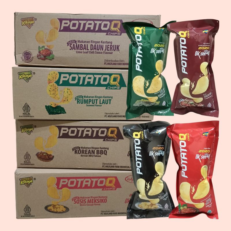 Jual POTATOQ Chips Rasa Sosis Mexico, Sambal Daun Jeruk, Korean BBQ ...