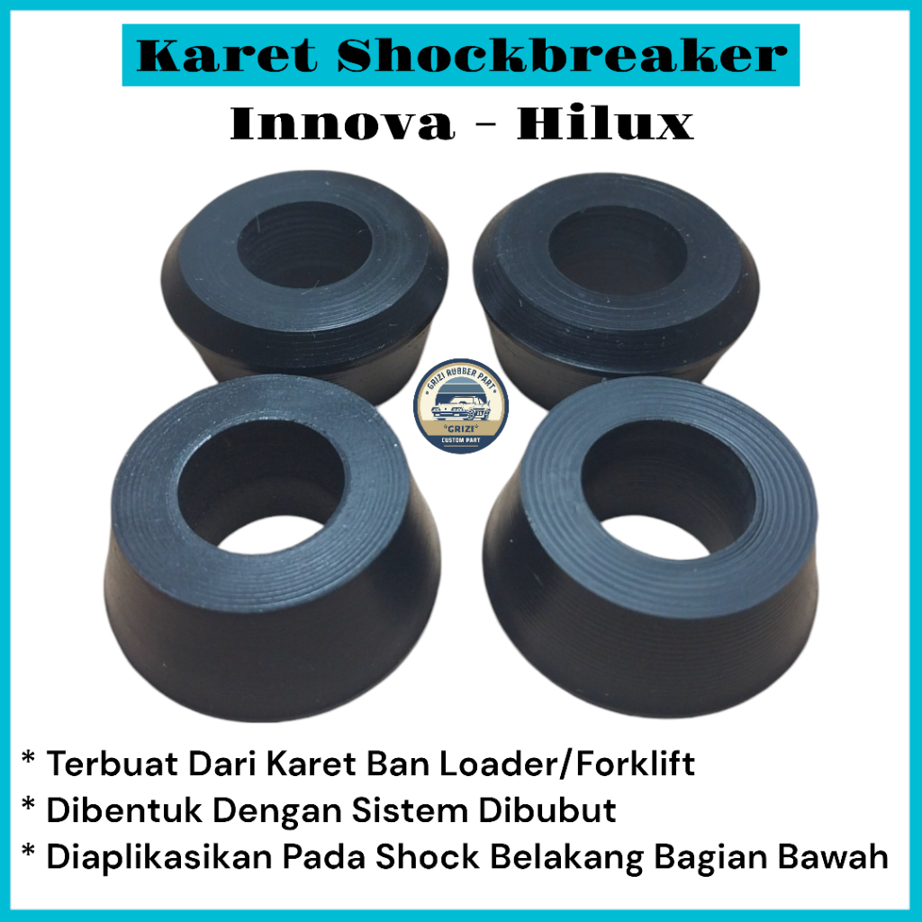 Jual Karet Shock Shockbreaker Belakang Bawah Innova Hilux Bahan Karet ...