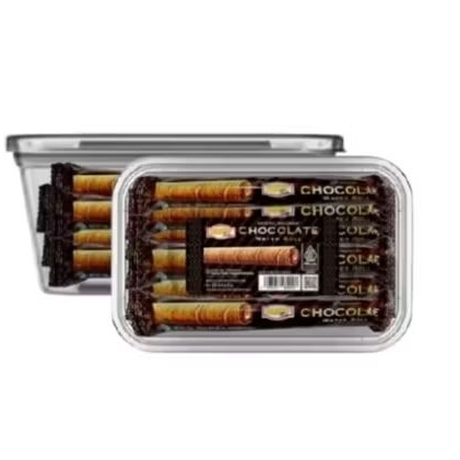 Jual HAPPY TIME ASTOR PREMIUM CHOCOLATE WAFER ROLL (1 Container Box Isi ...