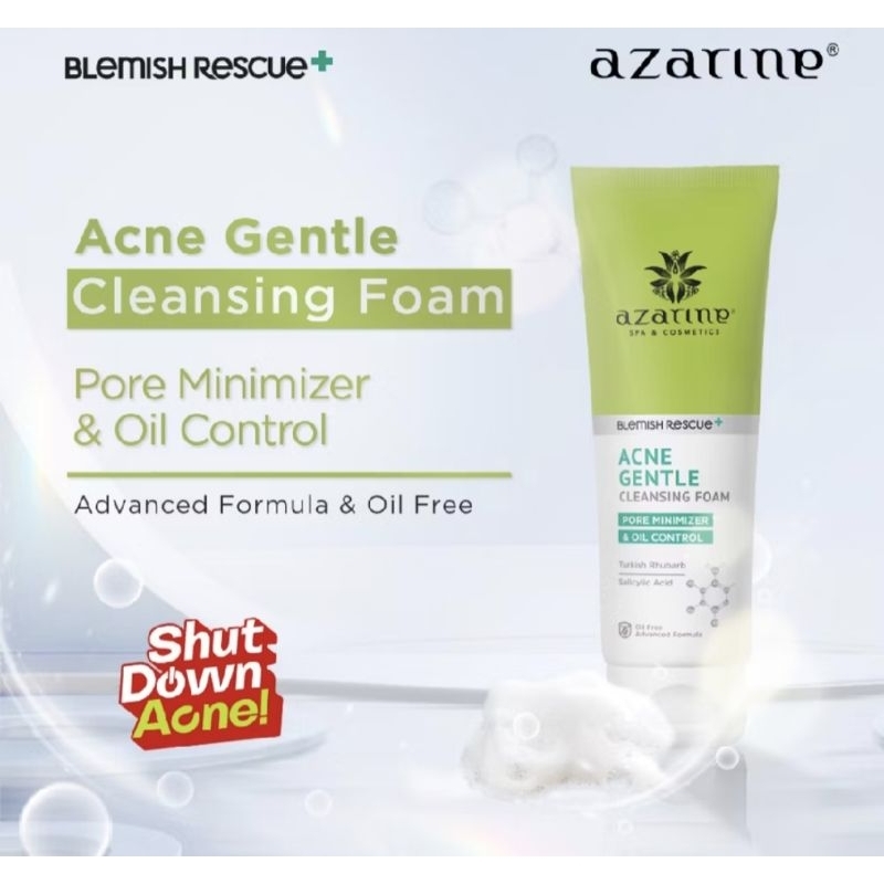 Jual Azarin Acne Gentle Cleansing Foam 60ml | Shopee Indonesia