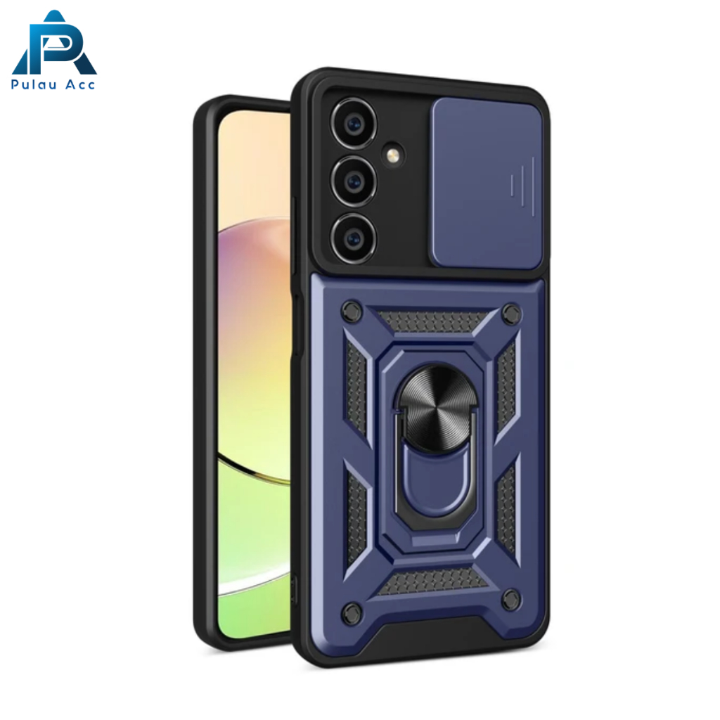 Jual Hardcase Samsung Galaxy M15 5G Slide Camera Premium Military Ring ...