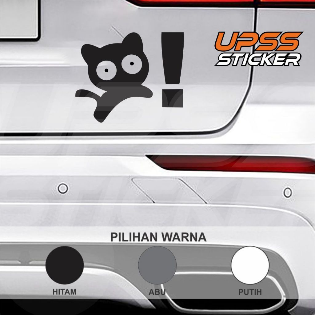 Jual Stiker Body Mobil Kucing Loncat Kaget Stiker Cutting Sticker Mobil ...