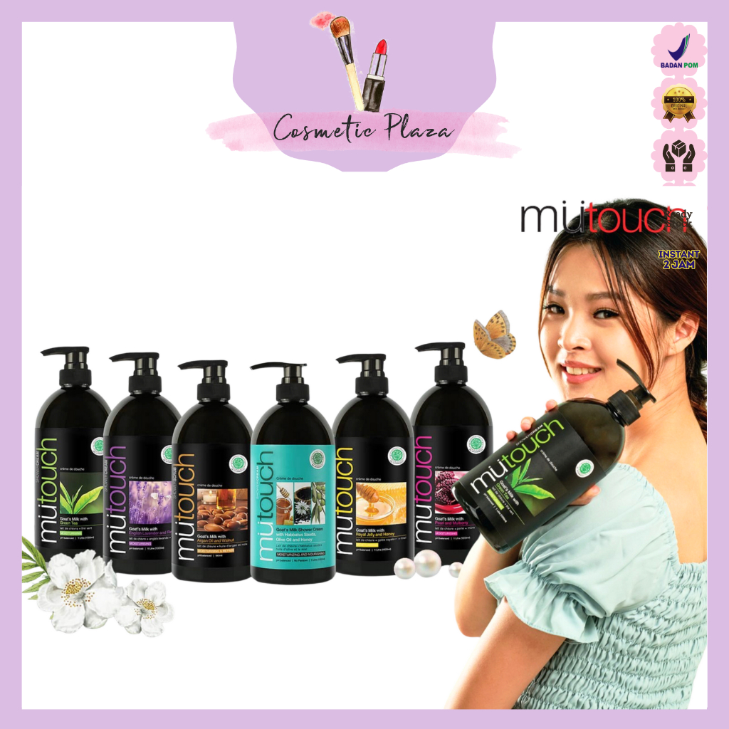 Jual MU TOUCH Goats Milk Shower Cream Pump Sabun Mandi Goat's Milk Cair ...