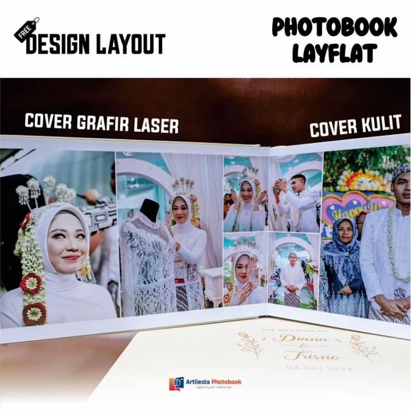 Jual PHOTOBOOK WEDDING / ALBUM FOTO LAYFLAT / ALBUM SAMBUNG Shopee