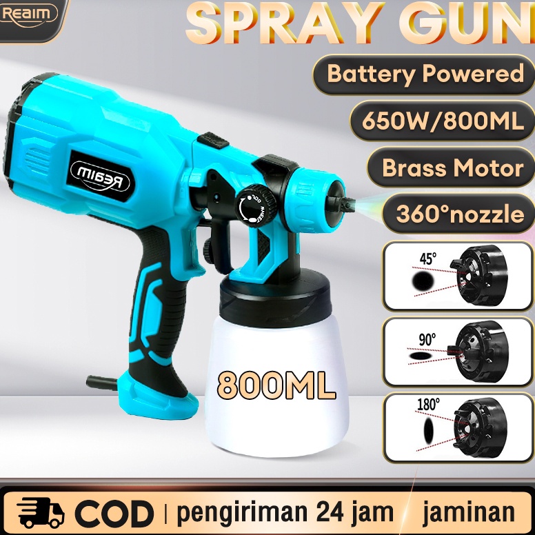 Jual Menarik REAIM Motor tembaga murnisemprot cat listrik 8ML Electric ...