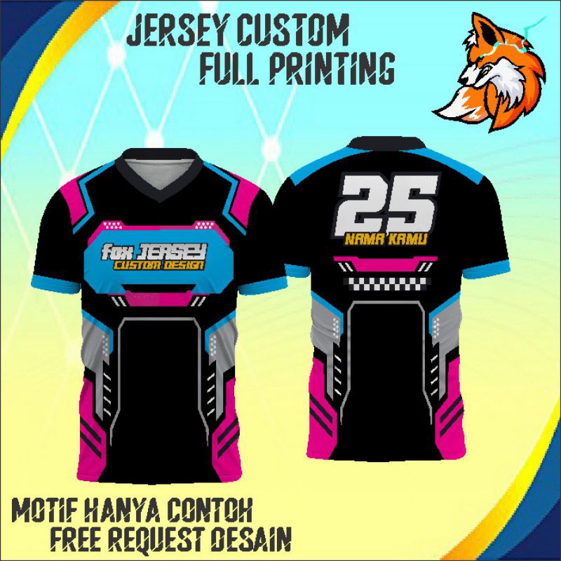 Jual jersey racing custom full printing | Shopee Indonesia