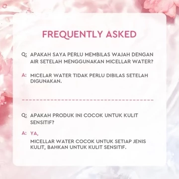 Glad2Glow Cherry Blossom Betaine Micellar Water 130ml 300ml (RZEEL)