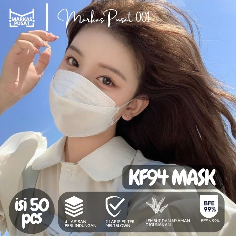 Jual Masker KF94 isi 50 pcs 4Ply Evo 3D Protection Mask Isi 50Pcs ...