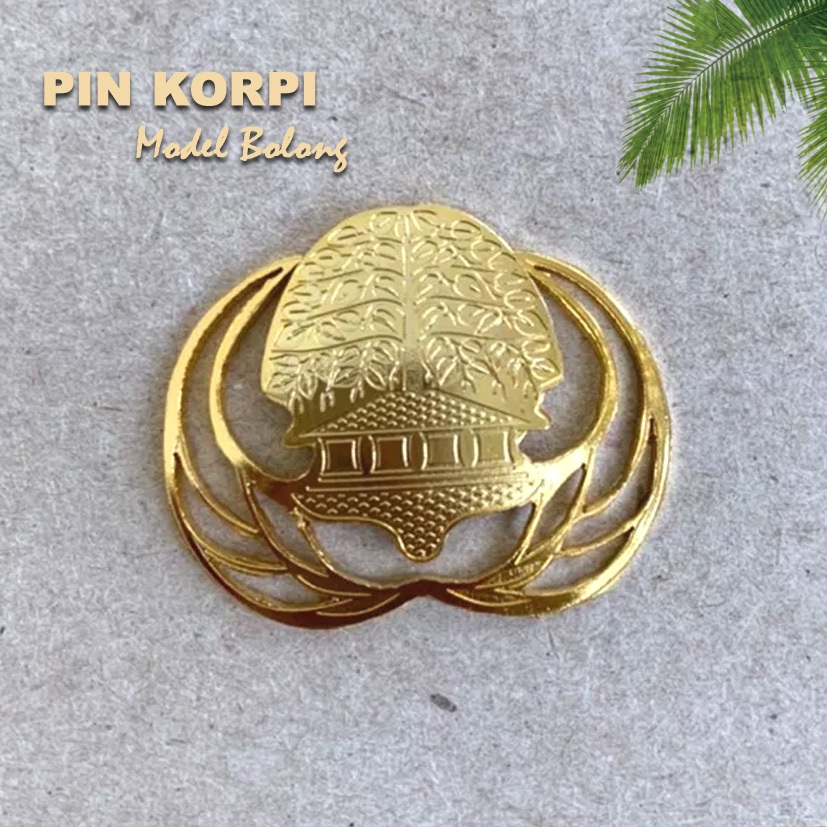 Jual PIN KORPRI BOLONG/RANCANG MENGGUNAKAN MAGNET DAN PENITI | Shopee ...