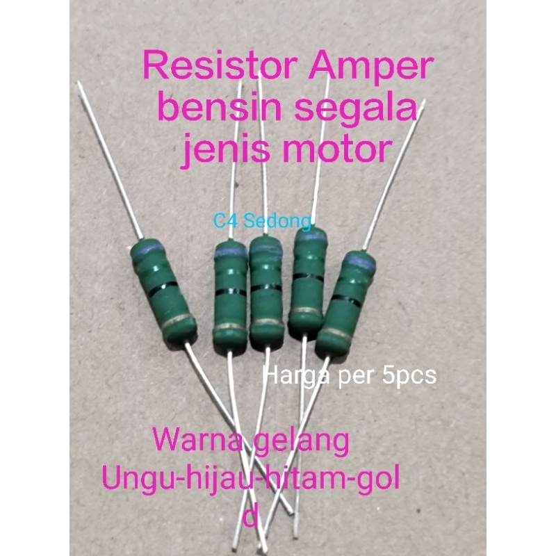 Jual Resistor 2watt resistor amper bensin motor original japan | Shopee ...