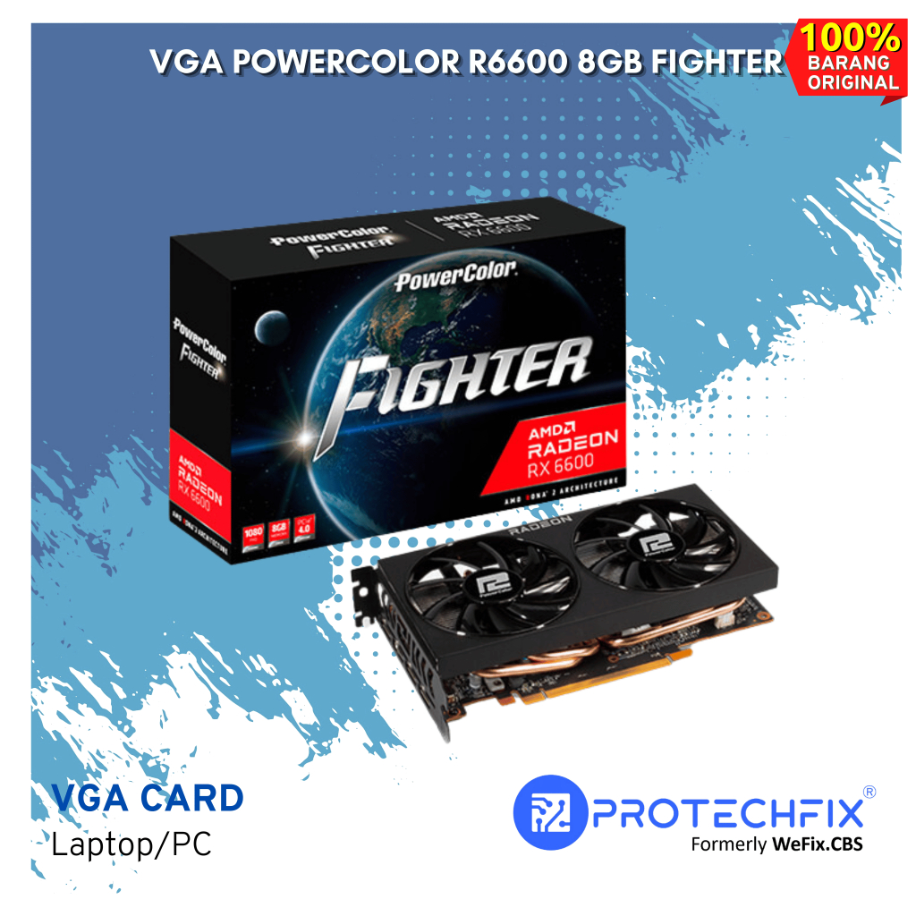 Jual VGA Powercolor Rx6600 8GB Fighter | Shopee Indonesia