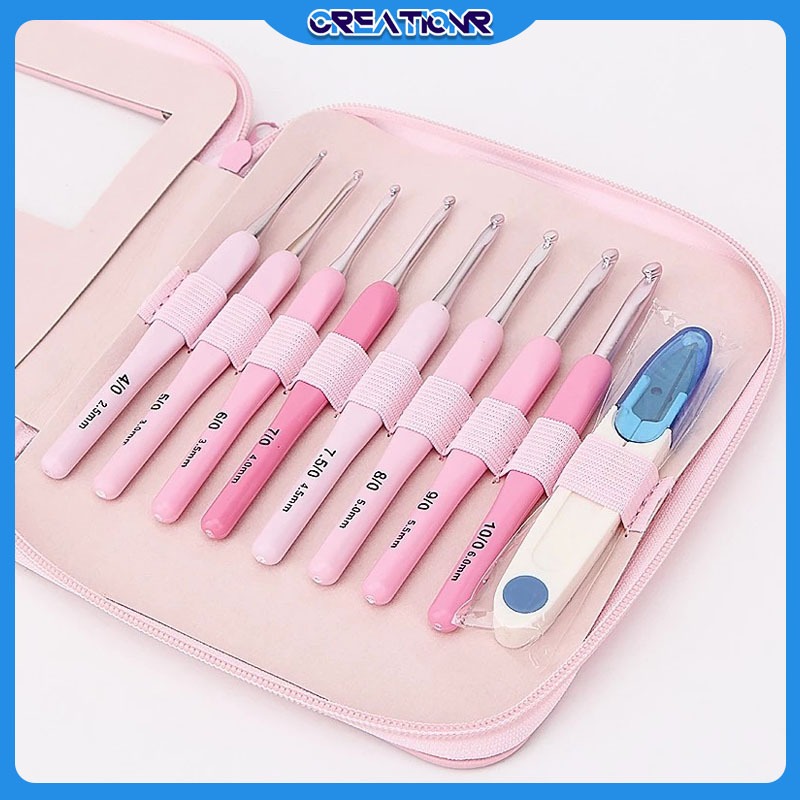 Jual 9Pcs Set Hakpen/hakpen Rajut/hakpen Rajut 1 Set/hakpen Rajut Set ...