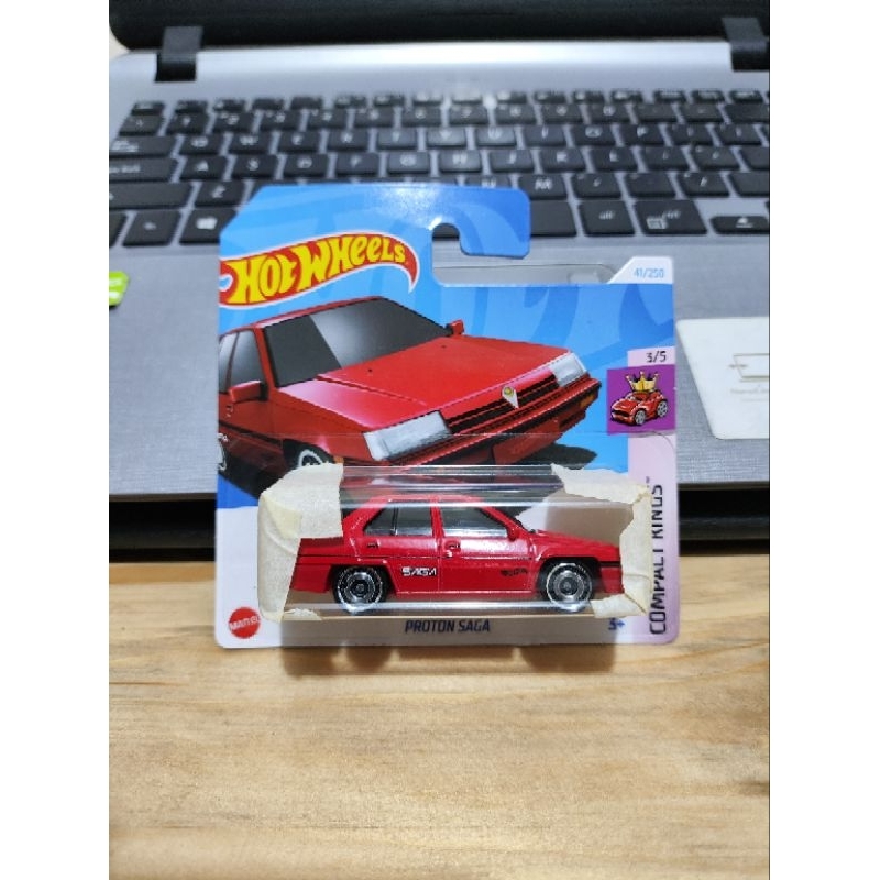 Jual Hot Wheels Short Card 2024 - Proton Saga Red | Shopee Indonesia