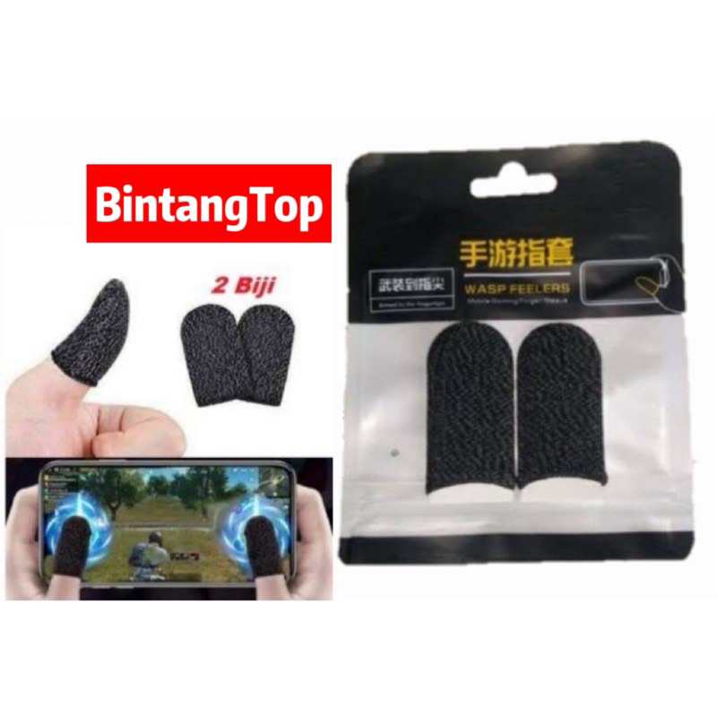 New Sarung Jempol Jari Finger Gaming Layar hp game isi 2 touch screen