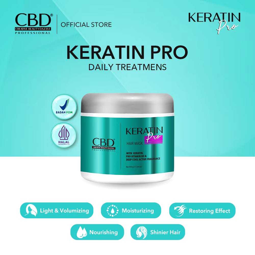 Jual CBD Masker rambut Keratin / Hair mask keratin 500gr | Shopee Indonesia