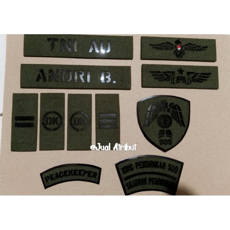 Jual PATCH PDL TNI AD AL AU Laser cutting patch BDU Topi dll Custom ...