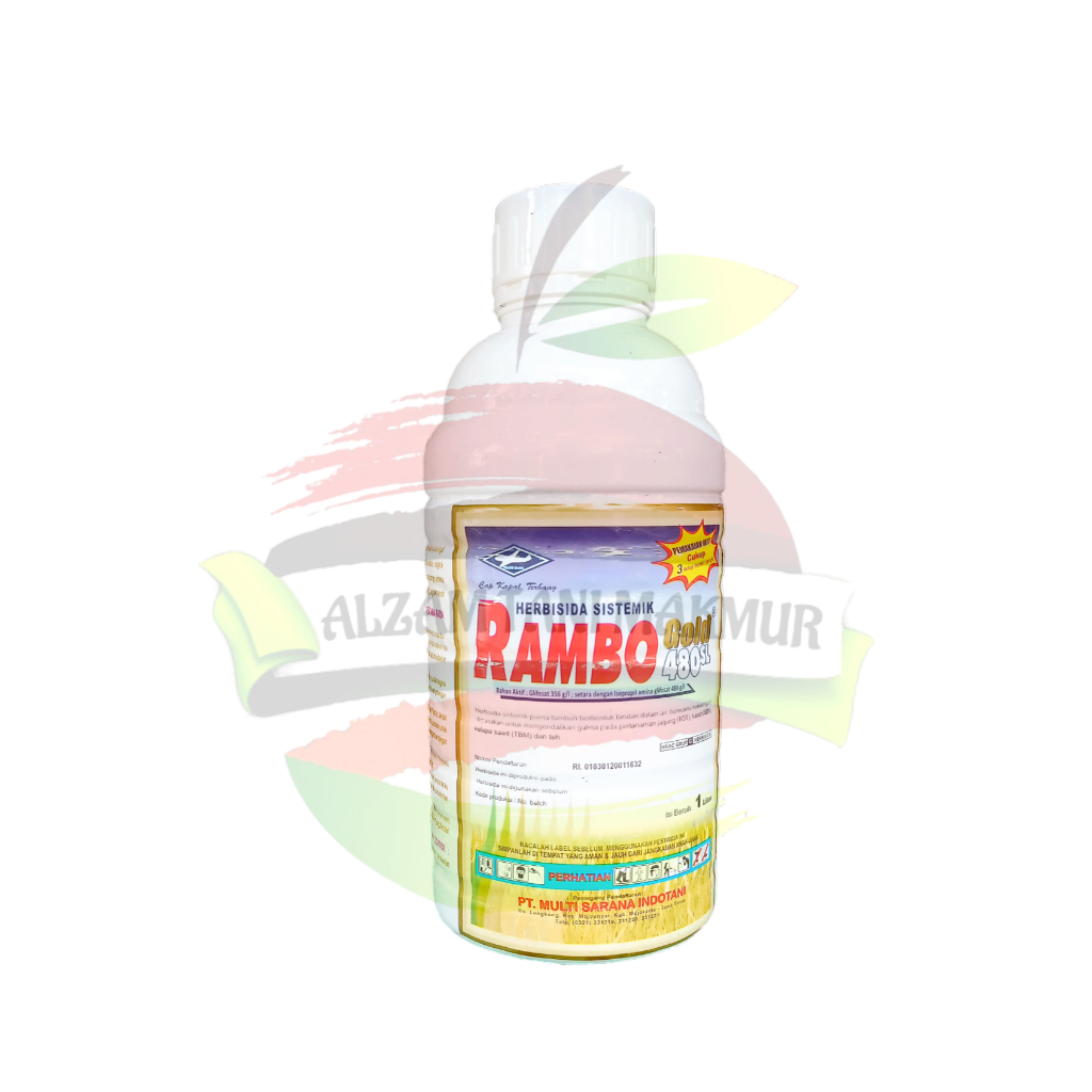 Jual Herbisida RAMBO 480 SL isi 1 Liter Bahan Aktif GLYFOSAT 480g/liter ...