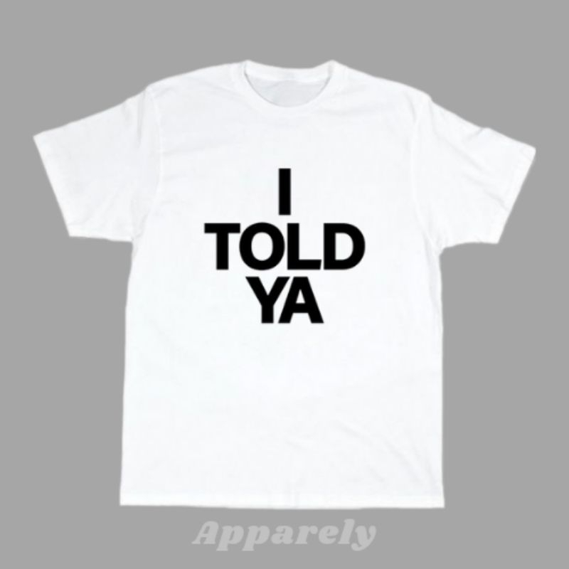 Jual Zendaya I TOLD YA Challengers Tee | Shopee Indonesia