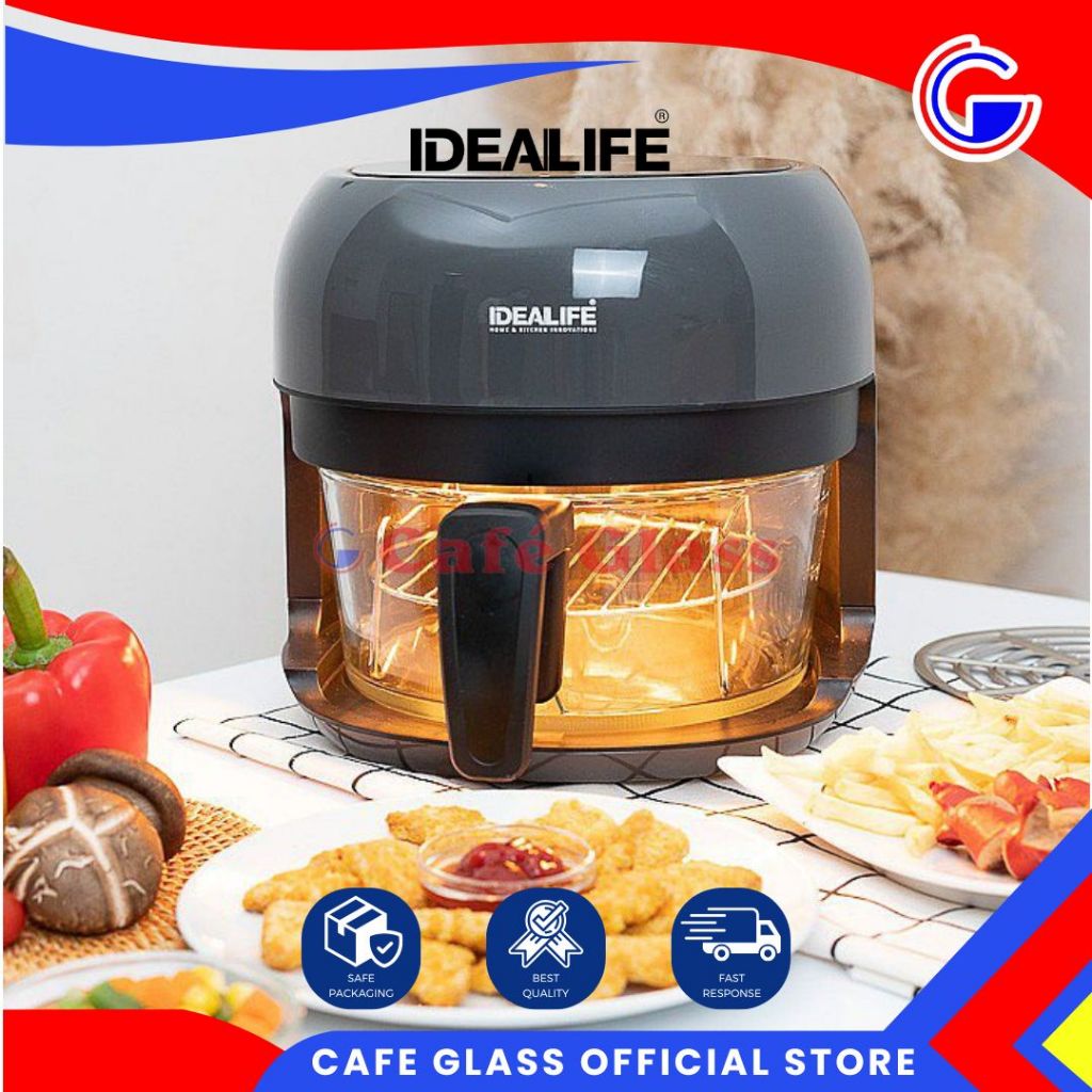 Air Fryer 4L 650 Low Watt - Mesin Penggorengan Tanpa Minyak Premium - Elektronik Idealife Il-200B [peti]