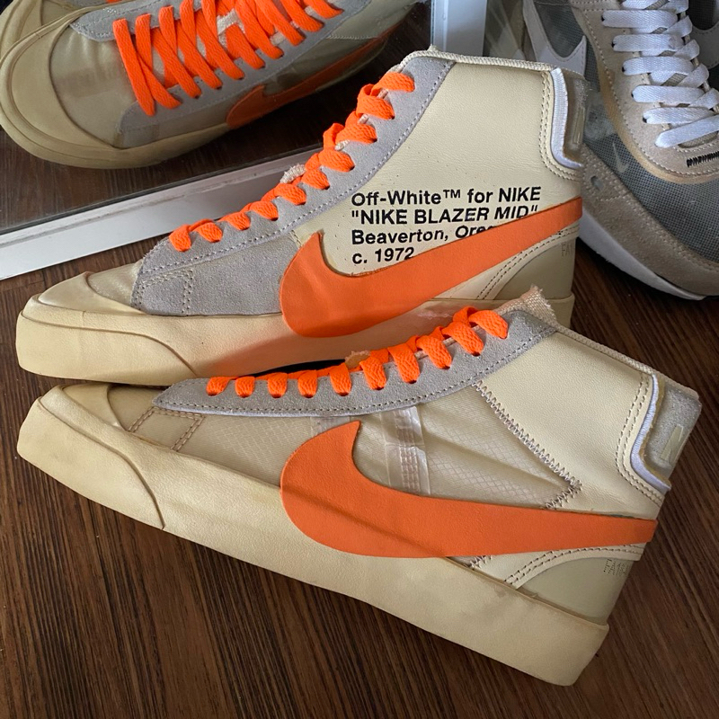 Jual Nike Blazer Mid x Off White Halloween Eve Collabs Rare Spesial Edition Size 40 25cm Shopee Indonesia