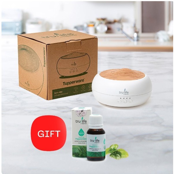 Jual TRULIFE SONIC MIST DIFFUSER WITH GIFT by Tupperware | Shopee Indonesia