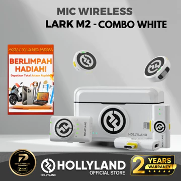 Hollyland Lark M2 Mic Wireless Kamera HP Mixer With Charging Case